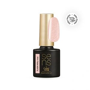 Crystal Nails SENS FLASH Hema Free Base gel - Milky Rose 10ml főképe